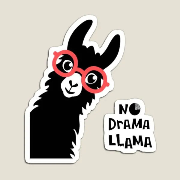 Магнитная футболка без драпировки с ламой, детская красочная декоративная игрушка для детей, смешная Милая домашняя магнитная наклейка-держатель