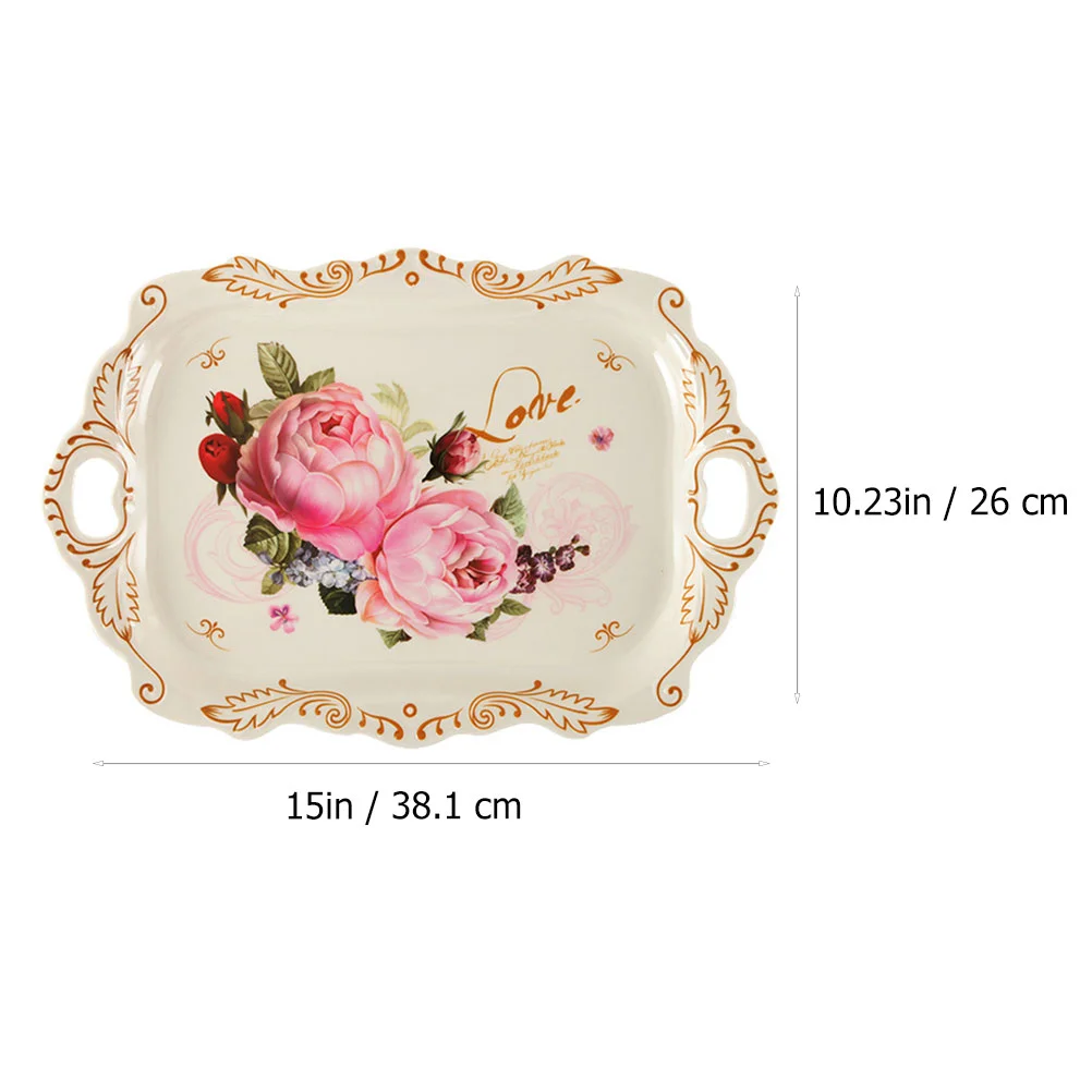 

1Pc Afternoon Tea Plate Household Refreshment Plate Fruit Storage Tray
