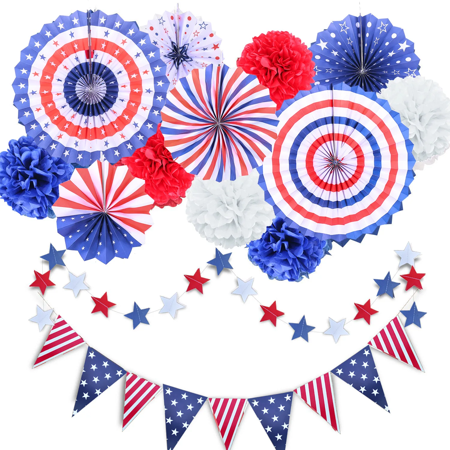 

Вечерние баннеры на День независимости США, латексные воздушные шары с конфетти, патриотические украшения, вечерние принадлежности на 4 июл...