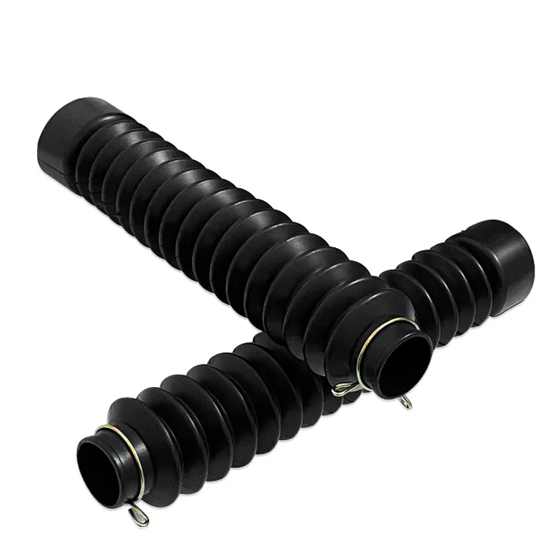 

2pcs Motorcycle Gaiters Boot Rubber Front Fork Covers Shock Absorber Protector Dust Guard For Dual Sport bike obber Touring