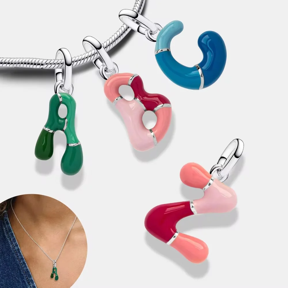 Подвеска в виде буквы алфавита LILAPURA из стерлингового серебра 925 пробы