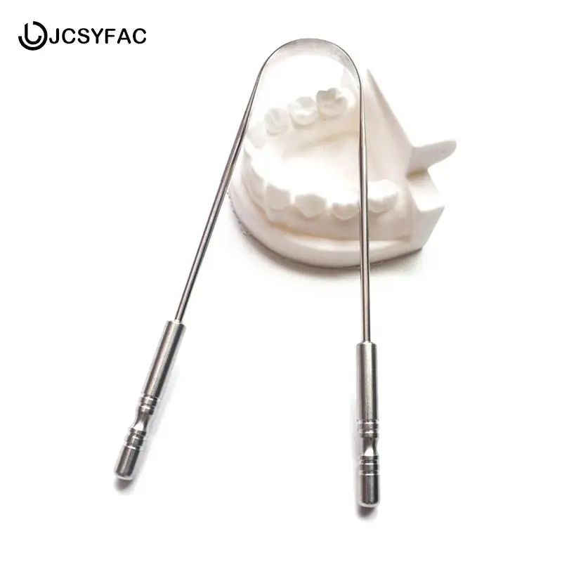 

Professional Tongue Scraper Cleaner For Adults Surgical Grade Eliminate Bad Breath Stainless Steel Metal Tongue Brush Dental Kit