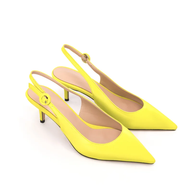 2022 New Spring Summer Fashion Stiletto High Heels Shoes Genuine Leather Women Solid Simple Casual Sandals Female Heels Women