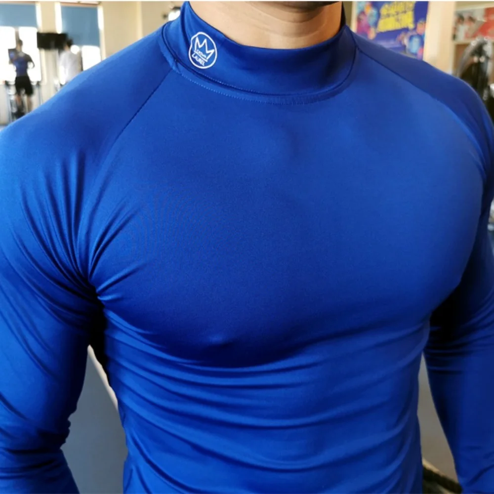 Sport Shirt Men Compression Quick Dry T-shirt Long Sleeve Bodybuilding Skinny Tee Tops Man Muscle Workout Clothing