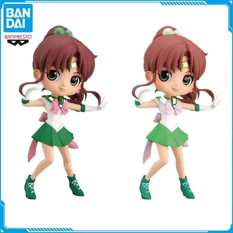 

Anime Sailor Moon Eternal Kino Makoto Sailor Jupiter PVC Action Figures 14cm Figurine Collectible Toy Qposket Banpresto Original