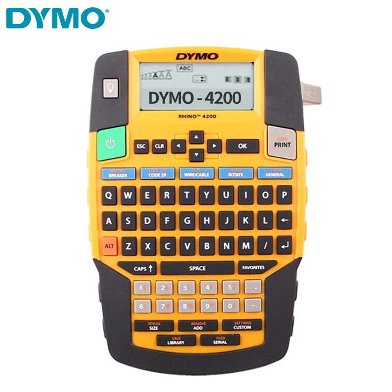 

DYMO Rhino 4200 industrial Label Maker Flexible Nylon Vinyl Label Tape 45013 45023 45024 18443 18444 18483 18488 18489 18432