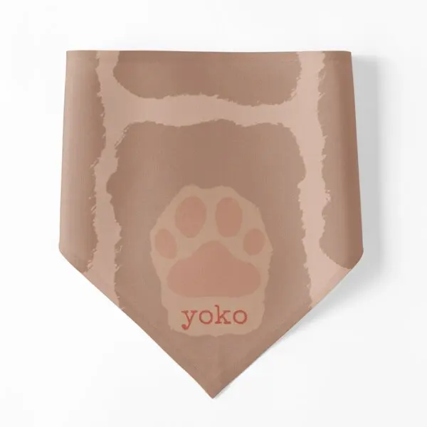 

Банданы для собак Yoko Paw, шейный платок для щенков, Аксессуары для кошек, полотенце с принтом, костюм, шарф, воротник, праздничный платок для вечеринки