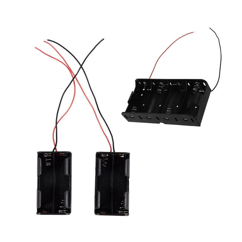 

3 шт., аксессуары для аккумуляторов: 1 шт., 4X1,5 в, D чехол для аккумуляторов и 2 шт., 4 X AA, 6 в, чехол для аккумуляторов с проводным держателем