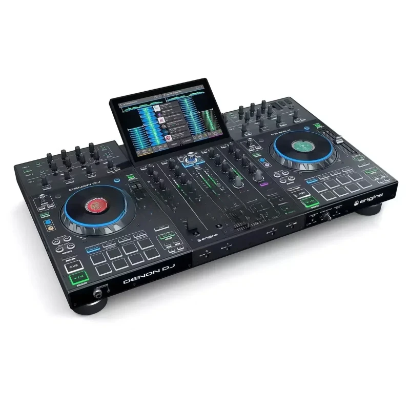 Новый 4-дельный автономный DJ-контроллер Denon Prime 4 с сенсорным экраном 10 дюймов
