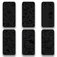 cute cartoon hello kitty phone case for samsung galaxy a52 a21s a02s a12 a31 a81 a10 a20e a30 a40 a50 a70 a80 a71 a51 5g
