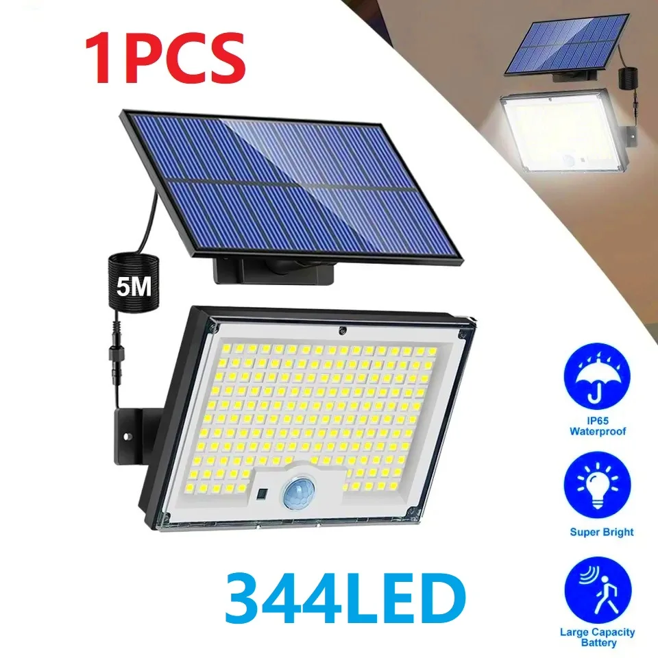 

Солнечный прожектор xiviio 600 Вт, 344/192 LED, датчик движения