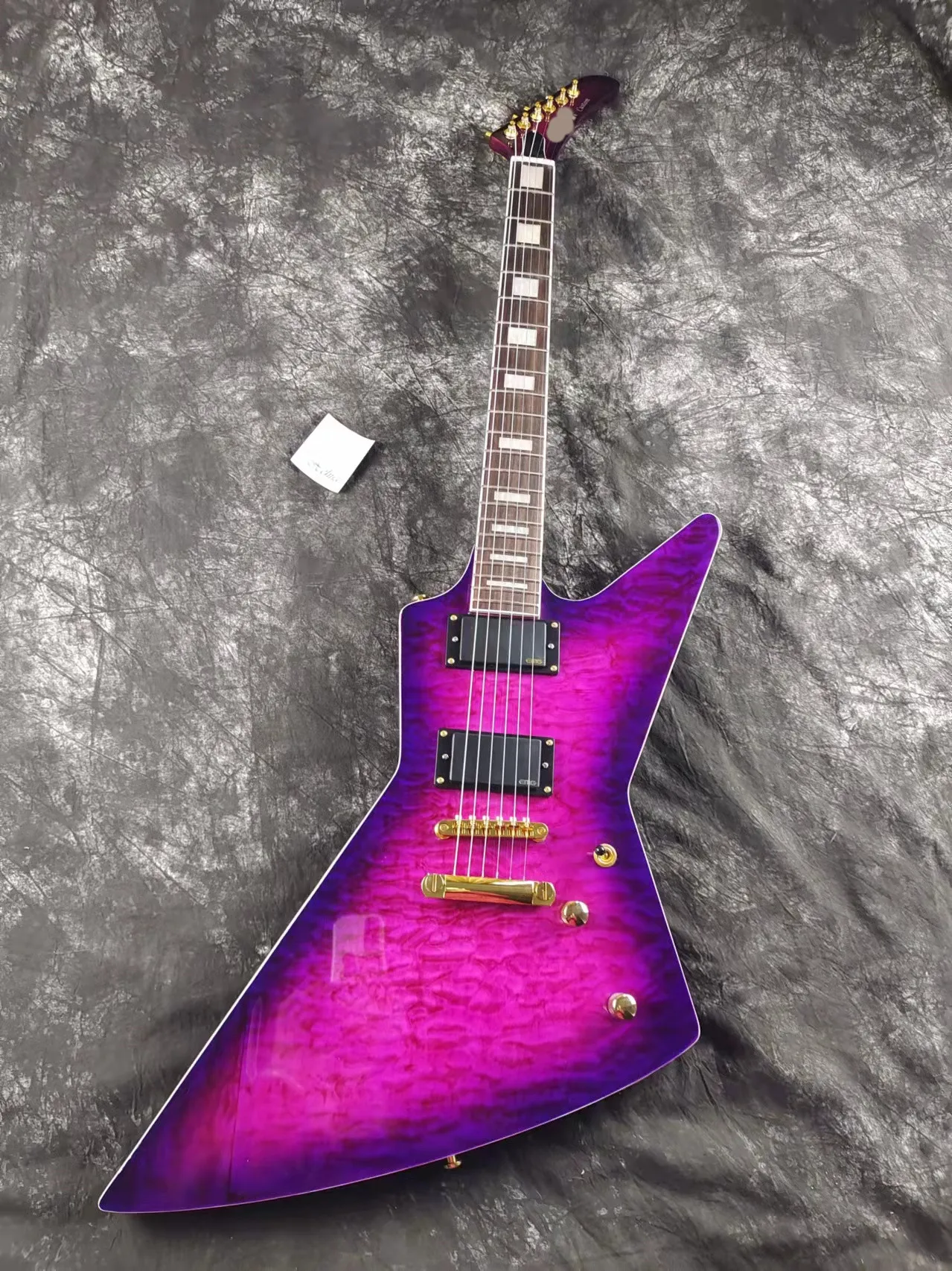 

EET FUCK Purple Electric Guitar, Mahogany Body, Rosewood Fingerboard, In Stock, Fast Shipping