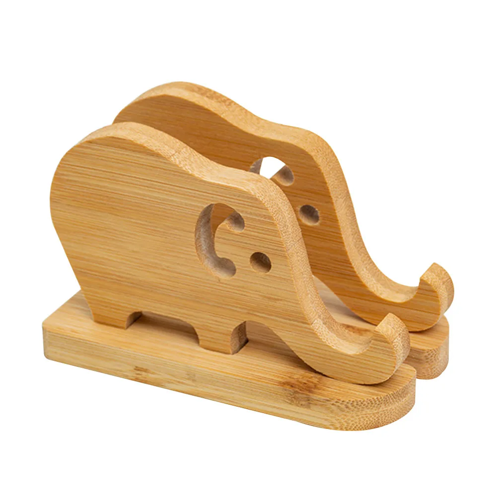 

Office Cartoon Animal Durable Bracket Tablet Stand Desktop Crafts Phone Holder Portable Bamboo Free Standing Stable Bedside