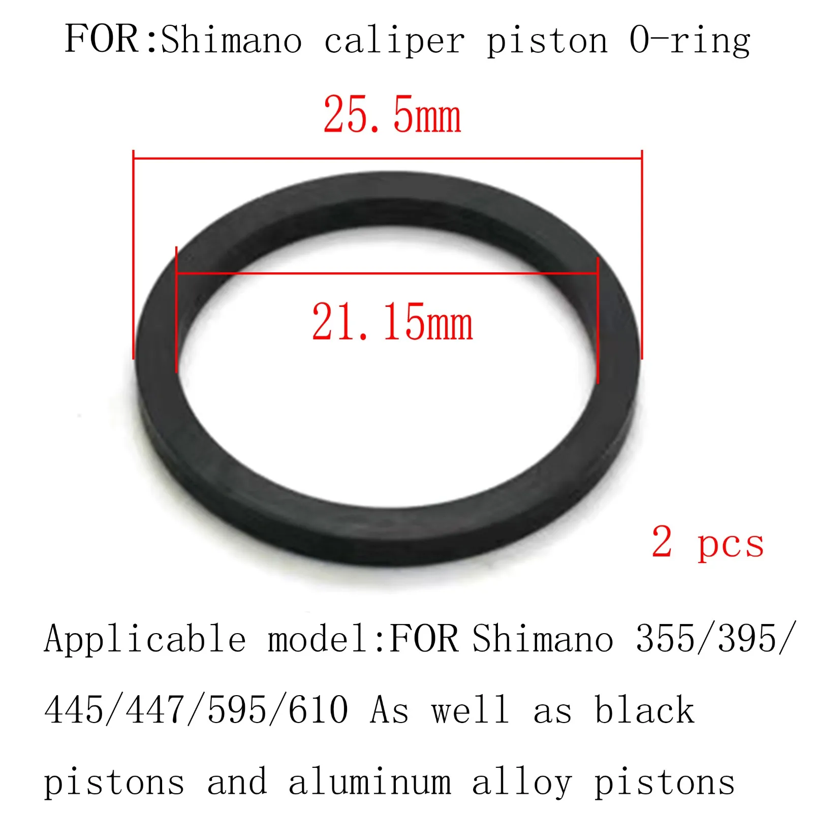 

2pcs Sealing Ring Sponge MTB Road Bike Bicycle Hydraulic Brake Caliper Piston Sealing Ring Black Bicycle Parts For-Shimano