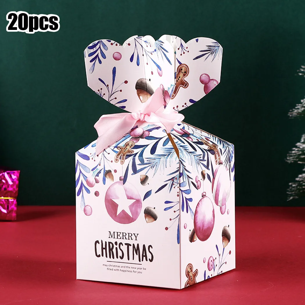 

20X Candy Boxes Christmas Gift Boxes Creative Candy Box Xmas Wedding Party Favour Gift Box Christmas Decoration 2023 Home Decor