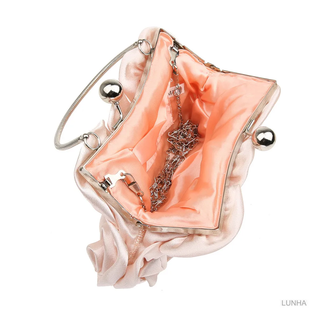 Женский Шелковый вечерний клатч с цветами розы сумка для ужина рамка на цепочке