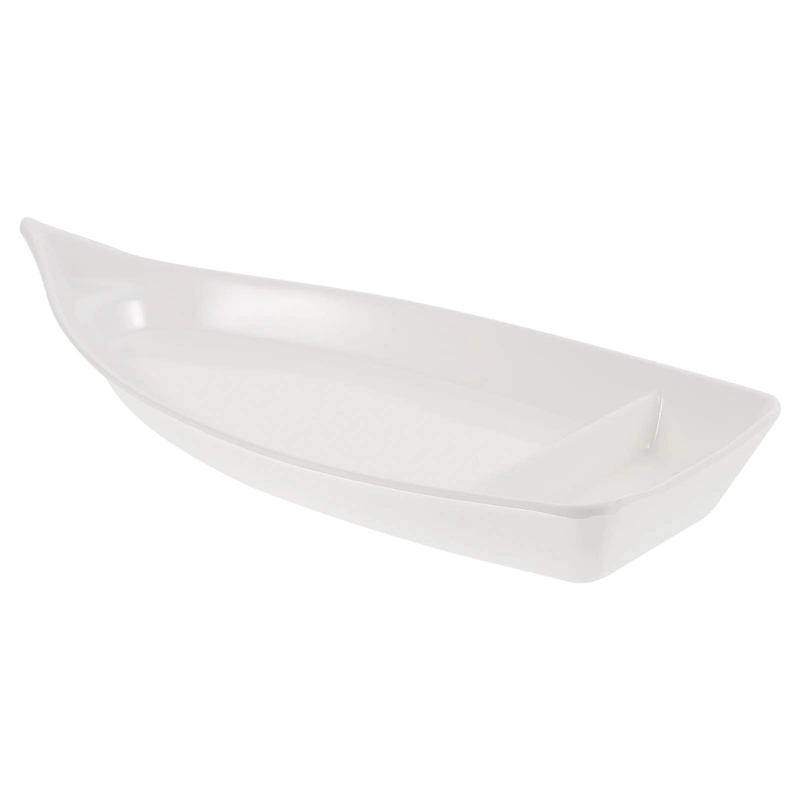 

Plate Food Serving Japanese Style Tableware Seafood Stand Boat Shaped Display Decorative Dinnerware
