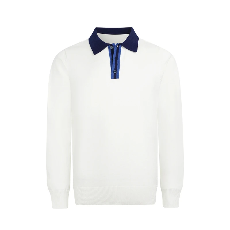 Элегантный молодежный топ с воротником соответствующего цвета мужская