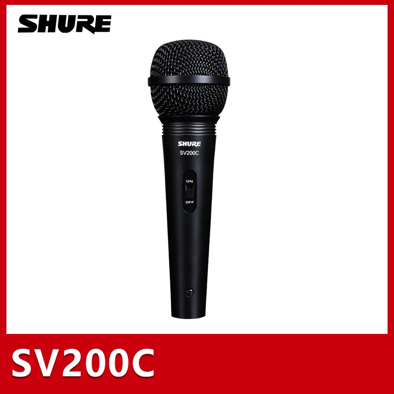Оригинальный проводной микрофон Shure SV100 SV200 для домашнего пения караоке