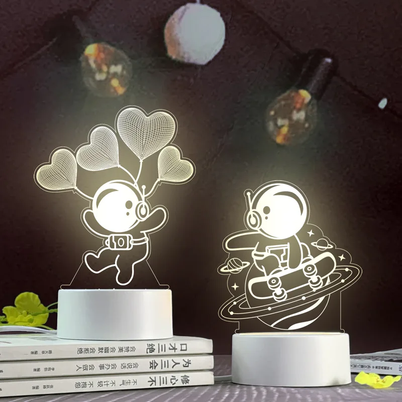 

Astronaut Table Lamps Acrylic Desk Lamp Bedroom Lamp Home Decoration Living Room Decor Space Man