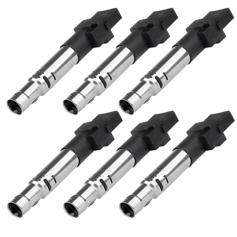 

Ignition Coil Pack Set of 6 for - A3 Q7 TT -Porsche Cayenne Eos Passat R32 Touareg V6 3.2L 3.6L 022905715 UF-531