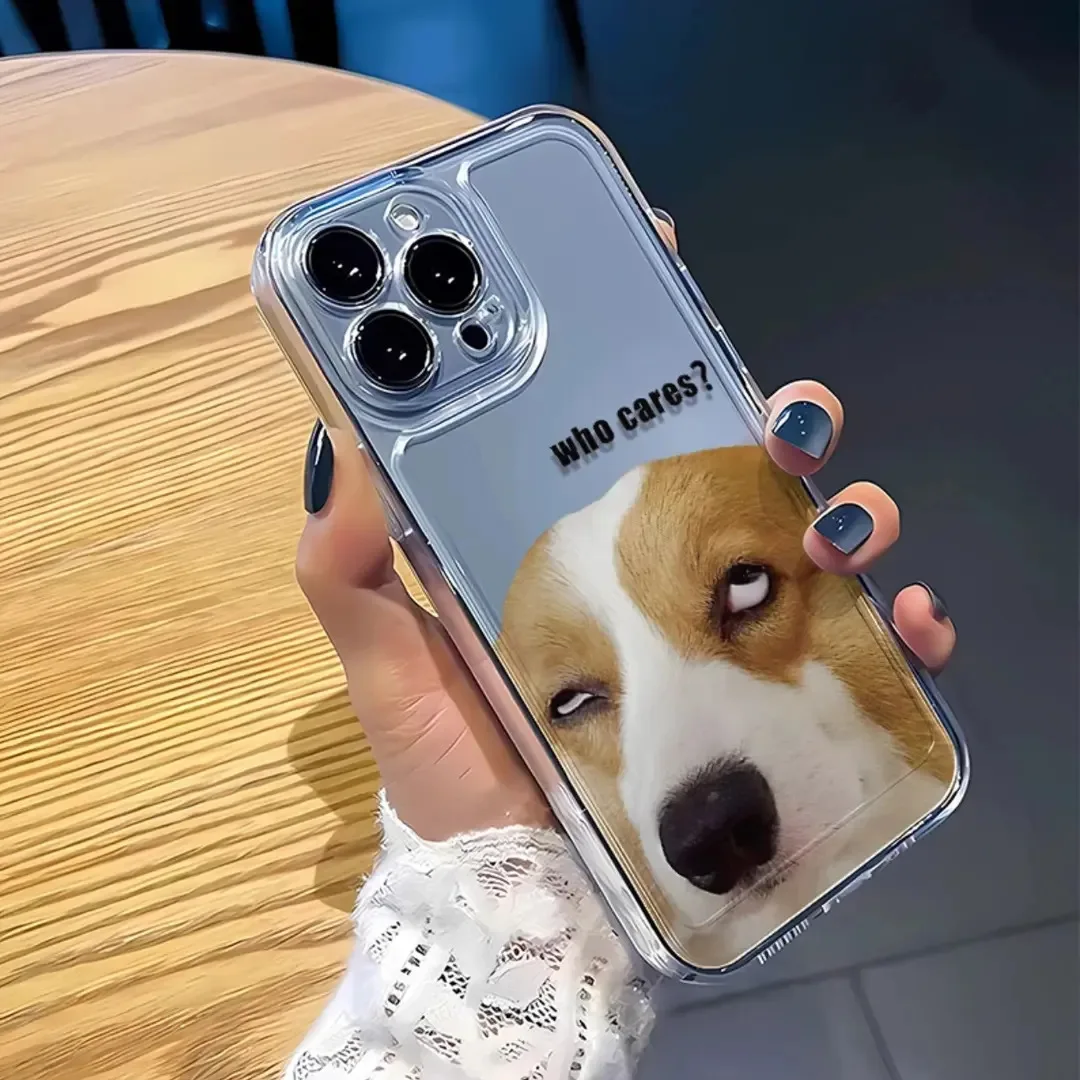 Фото Чехол для телефона с забавным рисунком собаки Who Cares для Huawei Honor Magic X6C X7A X8C X7d X9d X9a X9b X8b X7b 90 20 7 P40 P30 SE Lite 4G 5G, прозрачный №1