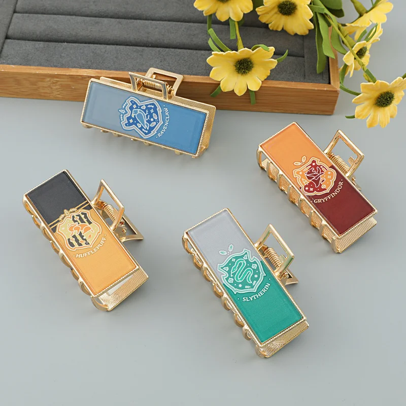 

Magic Academy Badge Bobby Pin Harries Cartoon Cartoon Grab Clip Deathly Hallows Pottered Veneer Bobby Pin Alloy Hair Pin