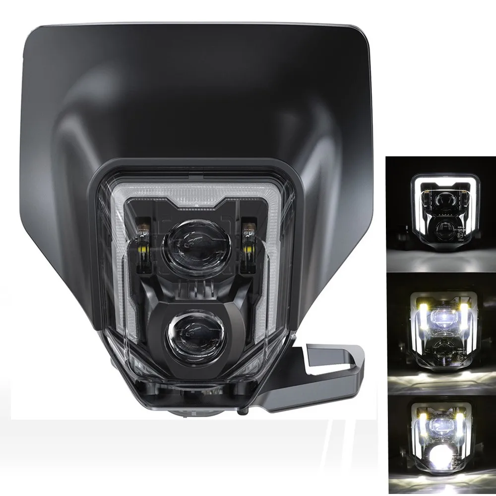 

Motorcycle LED Headlight With Headlamp Light Fairing For Husqvarna FC TC FE TE MX Dirt Bike Enduro LED Headlight Plug And Play