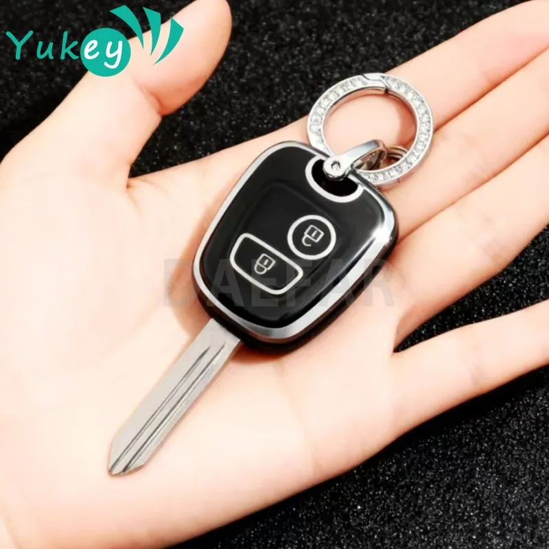 Фото Брелок из ТПУ для Peugeot 107 206 207 307 для Citroen C1 C2 C3 C4 для Toyota Aygo, чехол для дистанционного ключа автомобиля, брелок для ключей №1