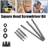 3pcs 50mm sq2 square head driver bit screwdriver bits tool set s2 steel screw driver bits for repair hand tool bit kit