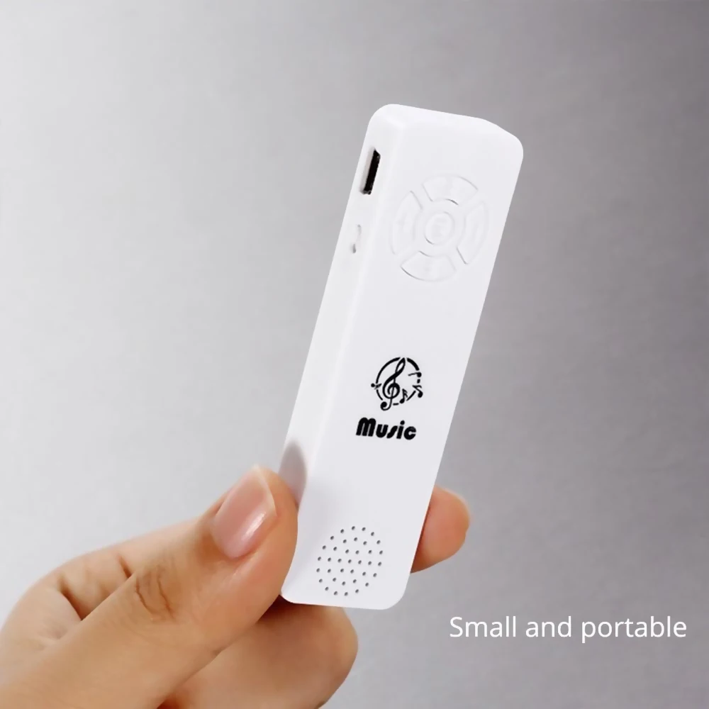 Мини Ультратонкий модный Mp3 музыкальный плеер Портативный USB Перезаряжаемый
