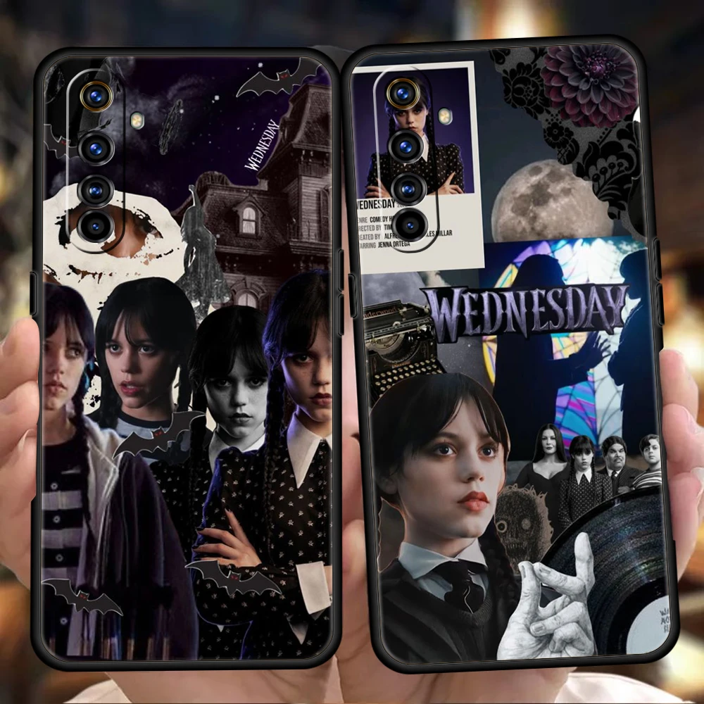 

Family Tv Show Wednesday Addams Phone Case Cover for Realme 8 9 10 Pro 8i 9i C3 C11 C21 C25 C35 GT2 GT Neo 2 3 3T Plus TPU Shell