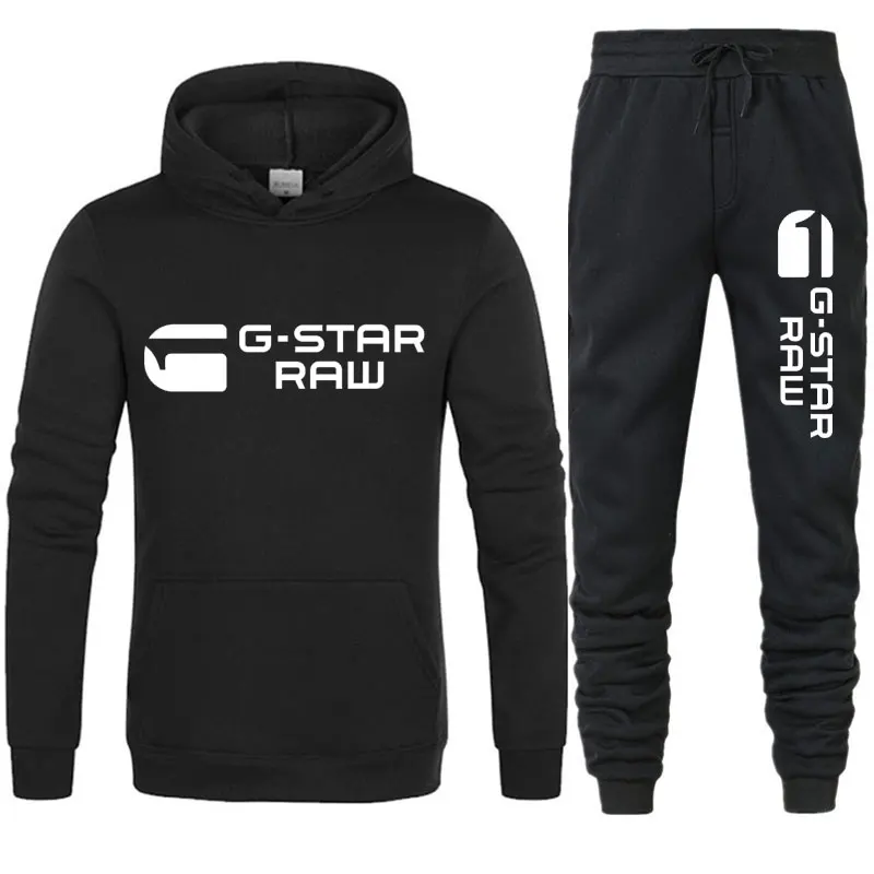

Tracksuit Men Sets 2 Pieces Set Sweatshirt + Sweatpants Sportswear Hoodies Casual Mens Clothing Ropa Hombre Size S-3XL