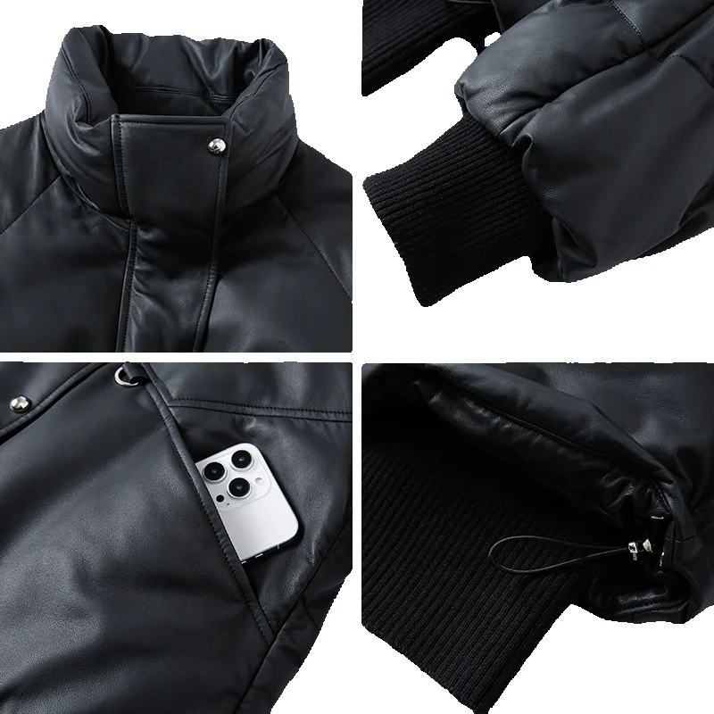 Японский Американский яркий роскошный пуховик из овчины женское популярное