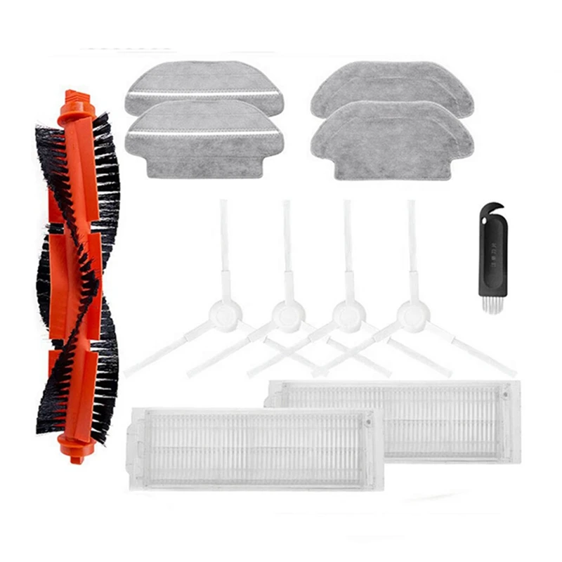 

1 Set Main Side Brush Hepa Filter Mop Cloths Rag Replacement For Xiaomi Robot Vacuum Mop 2S/XMSTJQR2S/STYJ02YM