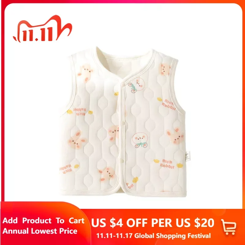 

Baby vest for boys girls 100% Cotton for spring & autumn korean baby clothes 6M-3T toddler christmas Vest