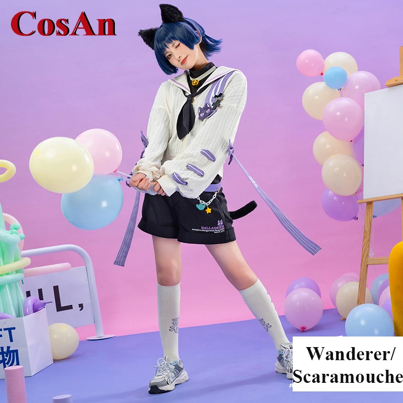 

CosAn Game Genshin Impact Scaramouche Cosplay Costume Catch You Lovely Daily Outfit Activity Party Role Play Clothing