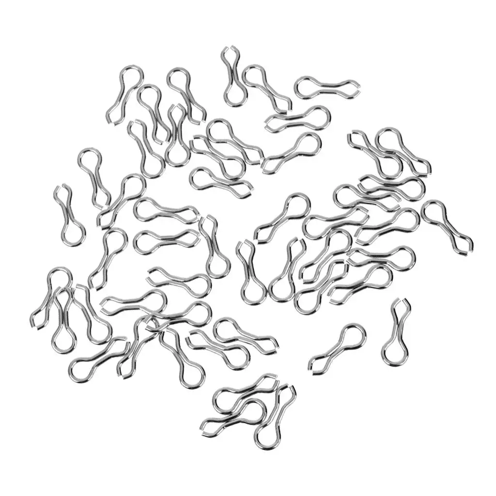 

50Pcs Sinker Eyes Eyelets for Weight Fishing Swivel Tackle