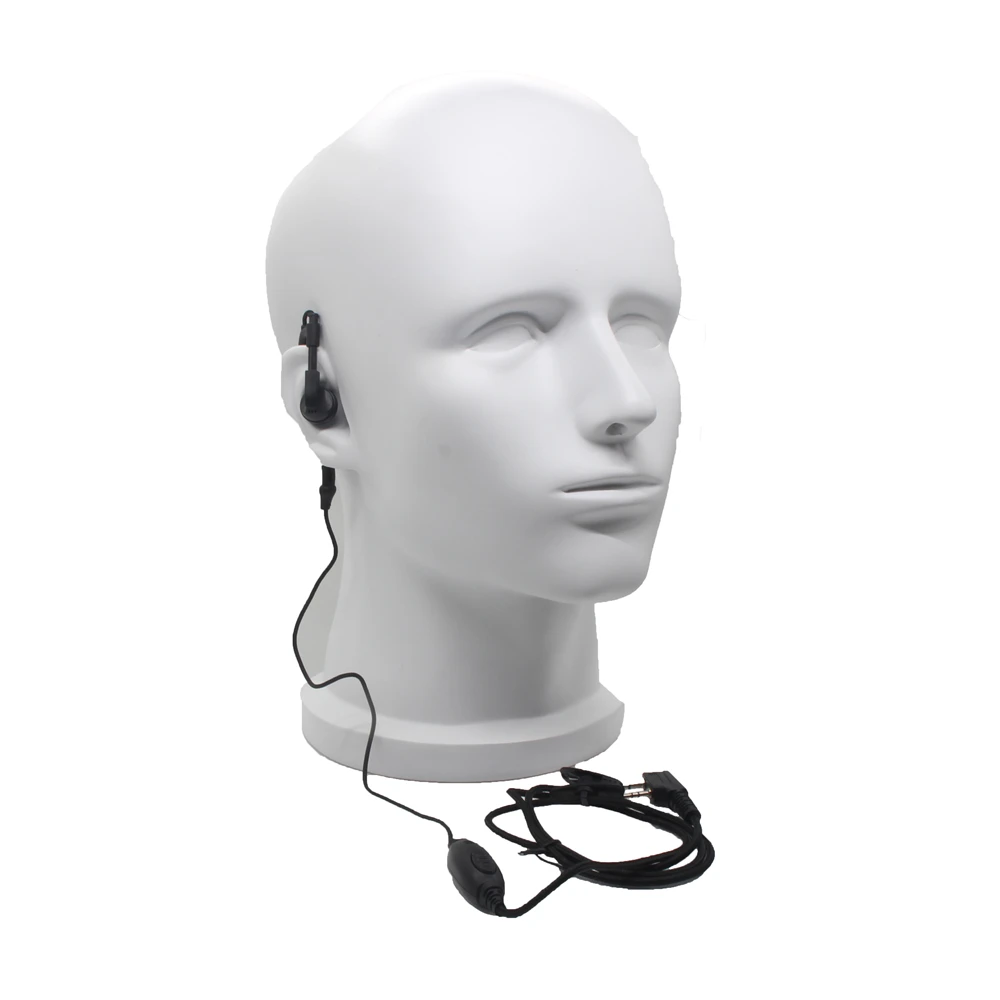 2Pin K Head Braided Wire Earpiece Headphone for Kenwood Baofeng UV 5R Radio Hanging Wire Headphones