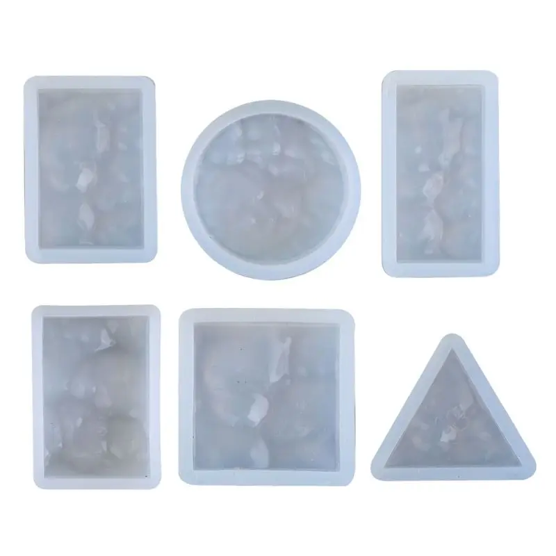 

6 Pcs Sea Water Ripple Keychain Epoxy Resin Decorative Molds Pendant Mold