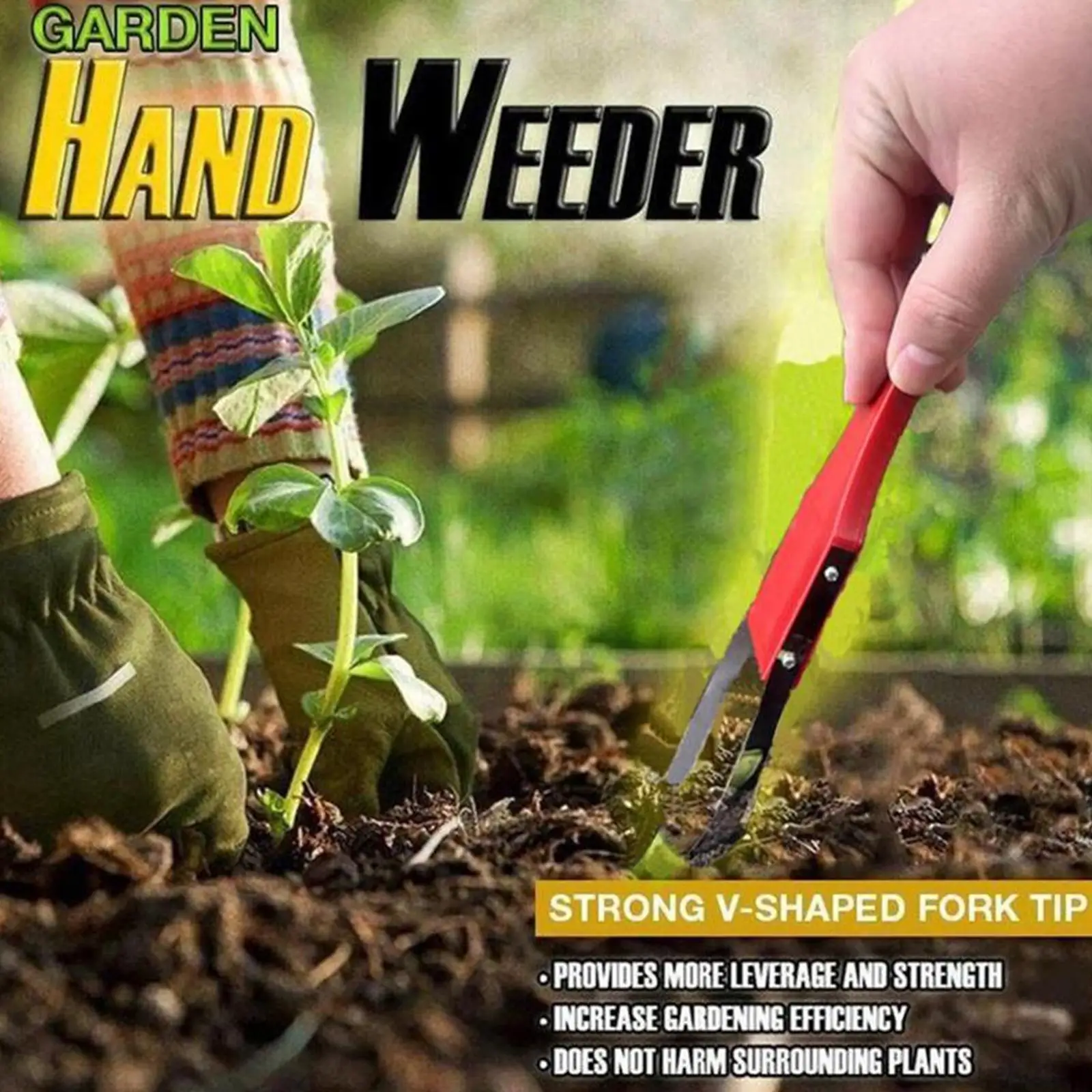 

Portable Garden Weeder Hand Weeding Removal Cutter Multifunction Weeder Transplant Weeder for Gardens, Yards, Parks T0K1