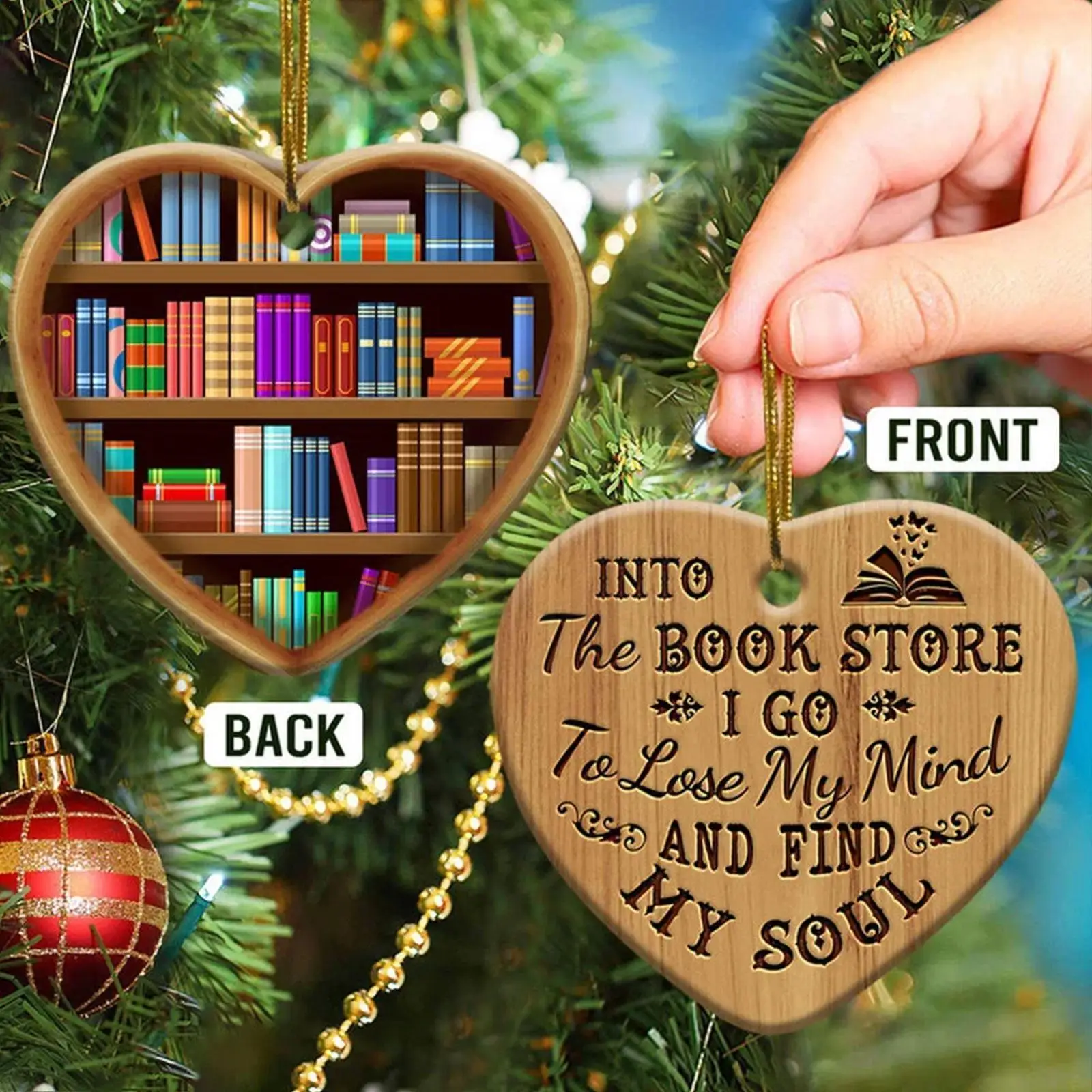 

Acrylic Personalised Car Hanging Gift Christmas Tree 10cm Home Decoration V2g1