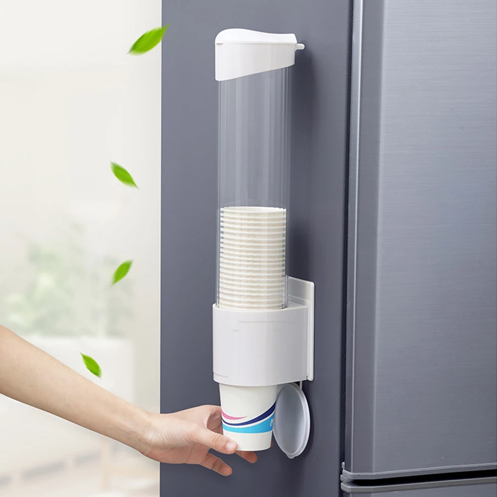 

Safe Disposable Paper Cup Rack Cup Holder Cups Dispenser Automatic Cup Extractor for Household Kitchen Accessories