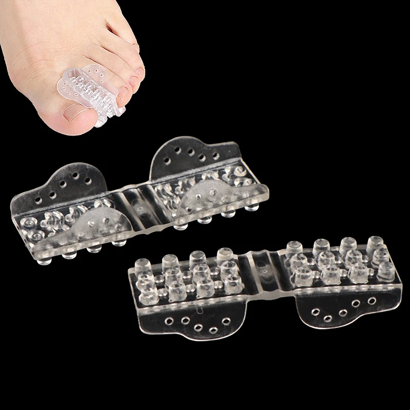 

1Pair Silicone Gel Toe Separator For Bunion Corrective Hallux Valgus Thumb Overlapping Repair Toe Clip Foot Separator