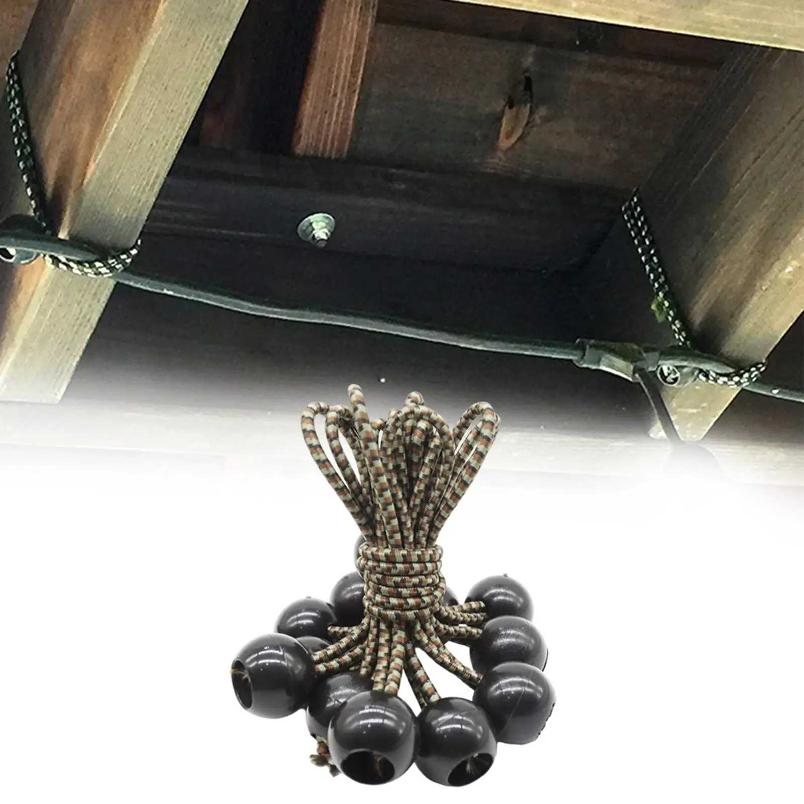 10 шт./компл. брезентовые шнуры с пружинными шариками палатка брезент