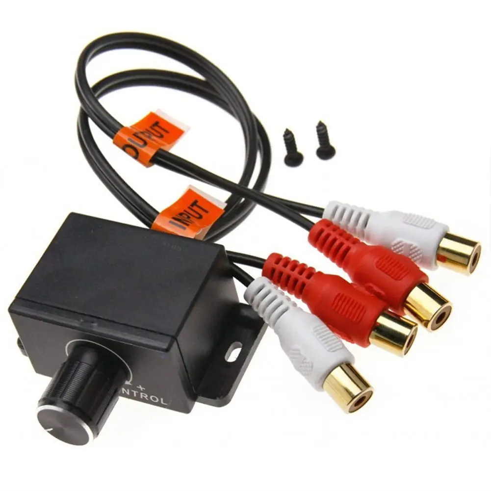 

Universal Car Audio Bass RCA Level Remote Volume Control Knob LC-1 Audio Controller Mounting Screws Car Audio Accessories
