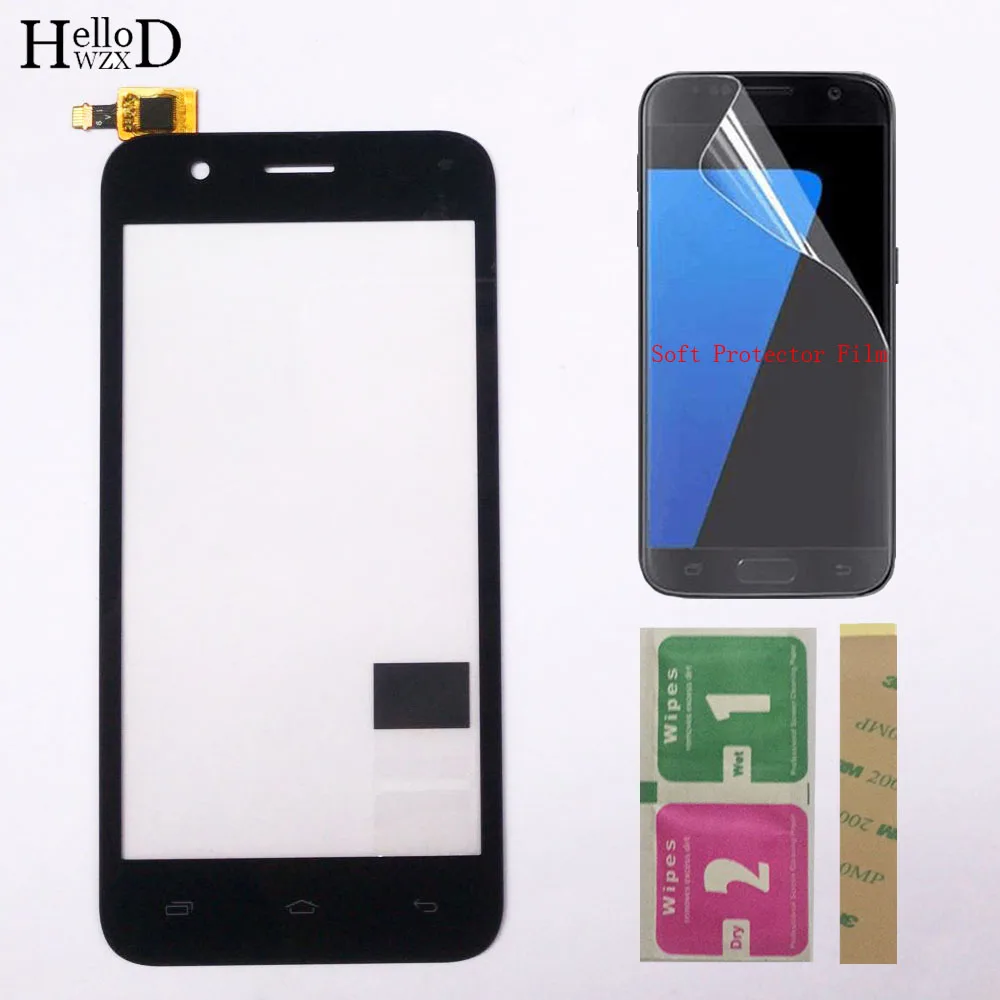 

Панель сенсорного экрана с цифровым преобразователем для Micromax Bolt Q346, переднее стекло, сенсорная панель 4,5 дюйма, мобильный телефон, защитная...