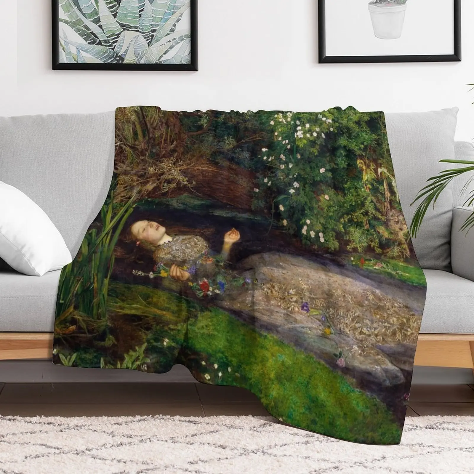 Офелия - John Everett Millais Плед Кровать для младенцев Одеяла