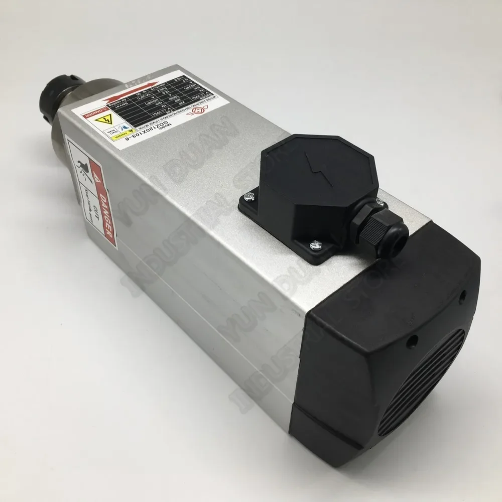 Changsheng 3PH 380V 6KW 8hp ER32 Двигатель шпинделя переменного тока Вентилятор с воздушным охлаждением 18000 обмин для гравировального станка с ЧПУ Резьбовой фрезерный станок (art.: 3920cbbddd73b) - 3920cbbddd73b