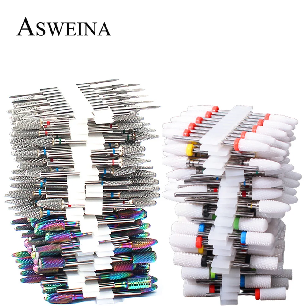 10 шт. карбидные фрезы для маникюра набор сверл ногтей Гель-лак удаления резак